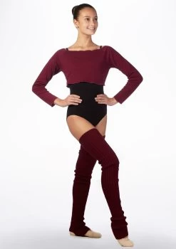 Intermezzo Teen Cropped Sweater -Dance Costume Store it 6421 intermezzo teen cropped sweater red front 57526.1678928086