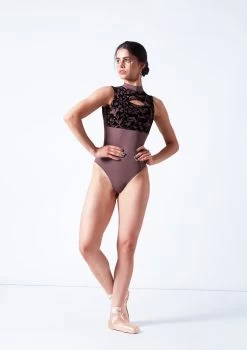 Intermezzo Bella Flocked Keyhole Leotard 13 Intermezzo Bella Flocked Keyhole Leotard -Dance Costume Store it31637 coffee front 2 92030.1687562162
