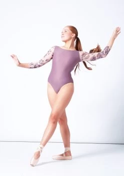 Intermezzo Catalina 3/4 Sleeve Leotard -Dance Costume Store it31653 pink front 2 32876.1697239953