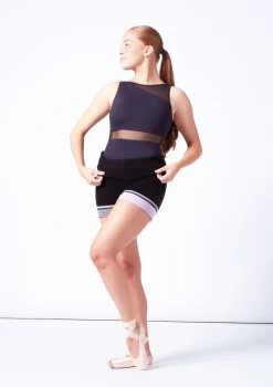 Intermezzo Charlotte Warmup Shorts -Dance Costume Store it5536 black front 2 63311.1697498601