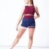 Intermezzo Charlotte Warmup Shorts -Dance Costume Store it5536 navy blue front 2 91645.1697498601