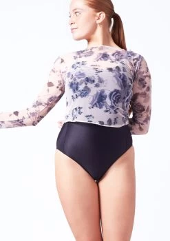 Intermezzo Celia Mesh Top -Dance Costume Store it6610 pink front t 11437.1698449021