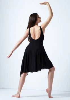 Move Dance Cressida Scoop Lyrical Dress -Dance Costume Store mo r0220 move dance cressida scoop lyrical dress black back 86318.1678884656