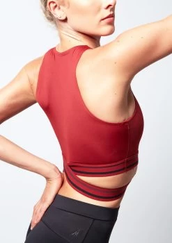 Move Dance Infinity Cross Over Crop Top 13 Move Dance Infinity Cross Over Crop Top -Dance Costume Store mo z0611 sporty crop top red back no1 04823.1678884950