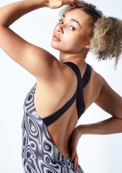 Move Dance Onyx Cross Back Unitard - Dimensions 16 Move Dance Onyx Cross Back Unitard - Dimensions -Dance Costume Store moc0901 dim close up front 1 07836.1678928424