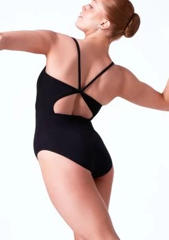 Move Dance Piper Open Back Camisole Leotard -Dance Costume Store mol0173 black back t 54817.1695684819
