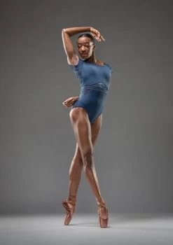 Move Dance Kalpana Cap Sleeve Leotard -Dance Costume Store mol0670 dark blue front 4 09189.1690548727