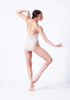 Move Dance Etta Camisole Leotard -Dance Costume Store mol0827 latte back 65364.1682378327