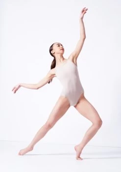 Move Dance Etta Camisole Leotard -Dance Costume Store mol0827 latte front 1 80698.1682378326