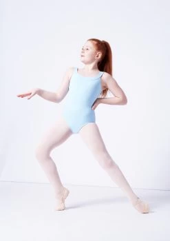 Move Dance Terri Girls Yoke Neck Leotard -Dance Costume Store mol5141 blue front 1 18687.1689206261