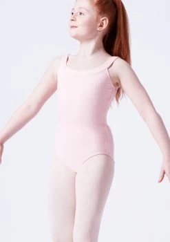 Move Dance Terri Girls Yoke Neck Leotard -Dance Costume Store mol5141 pink front t 76836.1691198340