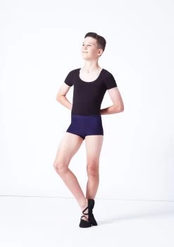 Move Dance Boys Louie Leotard -Dance Costume Store mol5255 black front 3 91341.1691198362