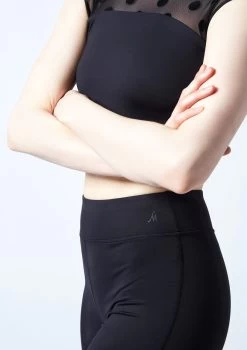 Move Dance Dixie Footless Legging 10 Move Dance Dixie Footless Legging -Dance Costume Store mop0633 black close up front 1 15731.1694685534