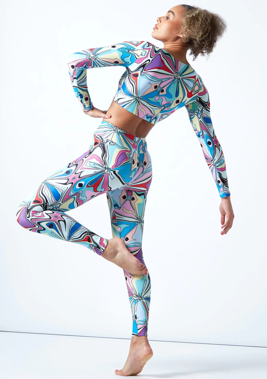 Move Dance Venus High Waisted Leggings - Marble 5 Move Dance Venus High Waisted Leggings - Marble - Image 3