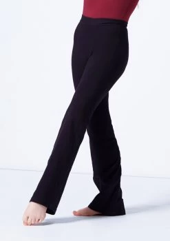 Move Dance Robyn Kids Jazz Pants -Dance Costume Store mop5002 black front t 39419.1695433072