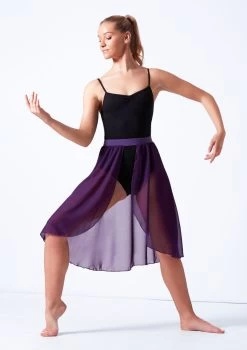 Move Dance Rhian Lyrical Half Skirt -Dance Costume Store mor0019 purple front 3 08411.1678884610