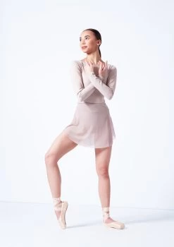 Move Dance Wren Mini Ballet Skirt -Dance Costume Store mor0029 latte front 1 32857.1681806917
