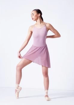 Move Dance Riley Asymmetric Mini Skirt -Dance Costume Store mor0030 frenchmauve front 2 29212.1681806927