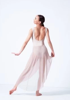 Move Dance Amaya Asymmetric Skirt -Dance Costume Store mor0033 latte back 28207.1681806937