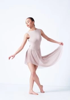 Move Dance Amaya Asymmetric Skirt -Dance Costume Store mor0033 latte front 1 24058.1681806938