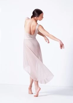 Move Dance Valerie High Low Skirt -Dance Costume Store mor0035 latte back 79061.1681806947