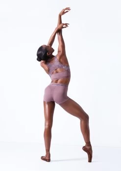 Move Dance Lotus Dance Shorts -Dance Costume Store mor0643 orchid pink back 93770.1683070395