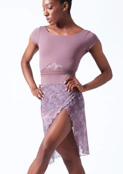 Move Dance Reverie Mid-Length Wrap Skirt -Dance Costume Store mor0646 orchid pink front t 69846.1690450600