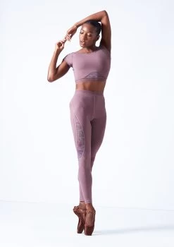 Move Dance Priya Dance Leggings -Dance Costume Store mos0603 orchid pink front 1 65550.1683070157