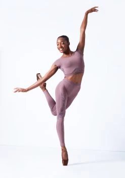 Move Dance Priya Dance Leggings -Dance Costume Store mos0603 orchid pink front 2 43477.1683070158