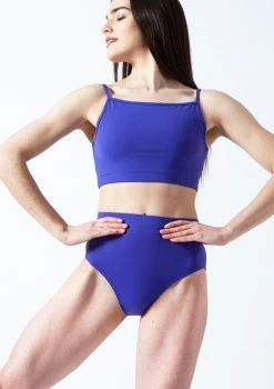 Move Dance Carpo Camisole Crop Top -Dance Costume Store moz0254 saph front 1t 52470.1693437720