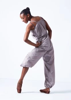 Move Dance Fauna Heat Retention Suit -Dance Costume Store moz0402 oyster grey back 31626.1683070468
