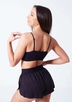 Move Dance Beatrix Seamless Bra - 2 Pack -Dance Costume Store moz0509 black close up back 77435.1676074680