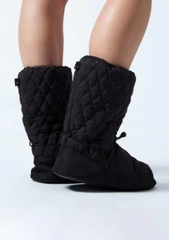 Move Dance Willow Warm Up Booties -Dance Costume Store moz0901 black back 1 42558.1678885140