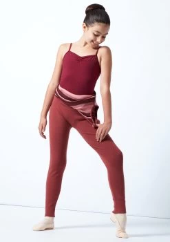 Move Dance Teen Fairytale Striped Knit Dance Warm Up Suit -Dance Costume Store moz5713 rasp front 3 08244.1678885163