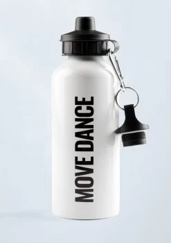 Move Dance Water Bottle -Dance Costume Store sf183 black front t 16744.1690450540