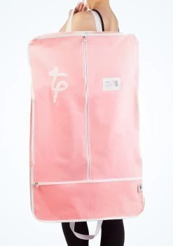 Tappers & Pointers Costume Carrier Garment Bag -Dance Costume Store ta cost car tappers and pointers costume carrier pink front 74480.1678886285