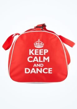Tappers & Pointers Keep Calm And Dance Holdall -Dance Costume Store ta hold dnce tappers and pointers keep calm and dance holdall red no1 06648.1678886366