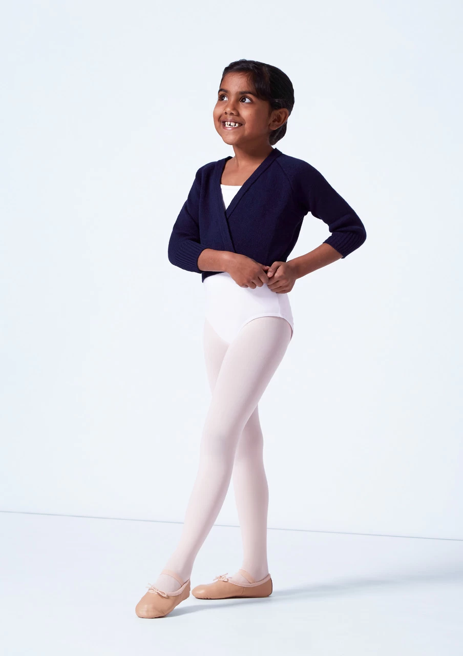 Tappers & Pointers Kids Knit Ballet Wrap 7 Tappers & Pointers Kids Knit Ballet Wrap - Image 5