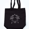 Tendu Velour Tote Bag -Dance Costume Store tet1085 black front 93076.1693524245
