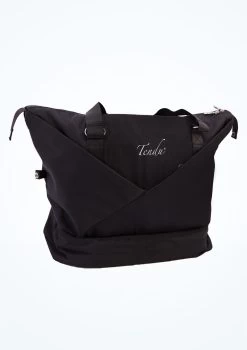 Tendu Satin Holdall Dance Bag -Dance Costume Store tet1086 black front t 90558.1698711927