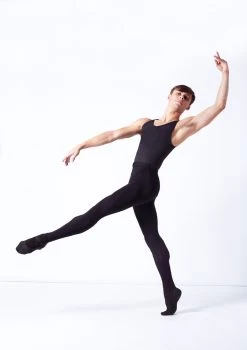 Wear Moi Hamada Mens Footless Tight -Dance Costume Store wmhamada black front 2 61916.1695165841
