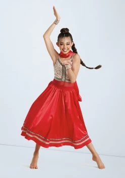 Weissman Jai Ho -Dance Costume Store wn 11236 weissman jai ho red front T 17587.1698813432