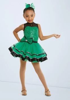 Weissman Me Too -Dance Costume Store wn 12028 weissman me too green front T 04843.1698814316