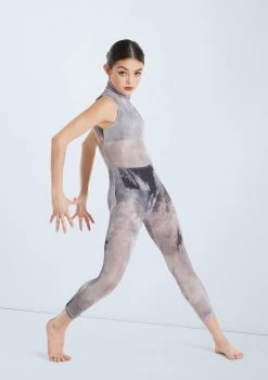 Weissman Unravel 16 Weissman Unravel -Dance Costume Store wn sm11206 weissman smokey mesh unitard grey front 58081.1678891569