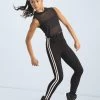 Weissman Sporty Striped Jeggings 2 Weissman Sporty Striped Jeggings -Dance Costume Store wn14547 black 17 18883.1694563057