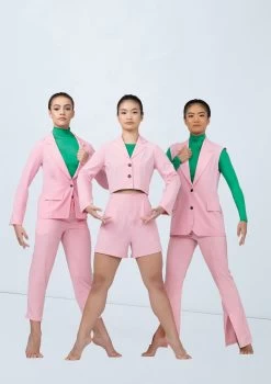 Weissman Split-Front Suit Pants -Dance Costume Store wn15562 pink 32 62246.1694697962