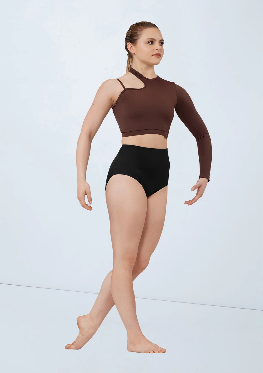 Weissman Asymmetric Cutout Crop Top 4 Weissman Asymmetric Cutout Crop Top - Image 2
