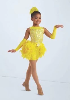 Weissman Shake A Tail Feather! -Dance Costume Store wn15800 yellow 5294 55198.1694733976