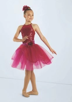 Weissman Kiss The Girl -Dance Costume Store wn15826 scarlet 6464 02757.1694046194